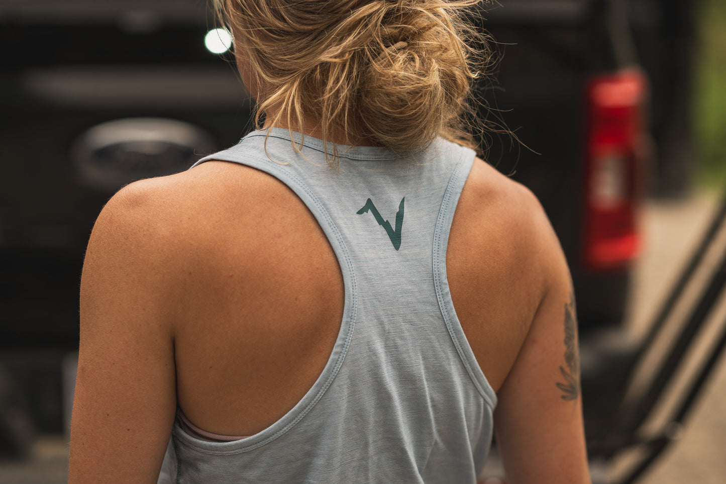Women's Tech Tank back